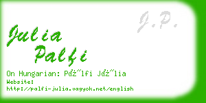 julia palfi business card